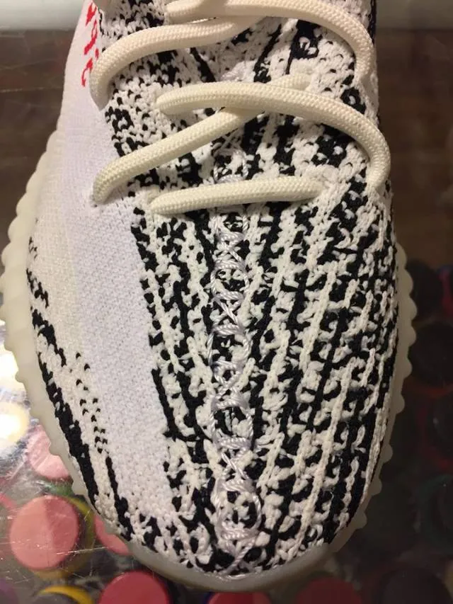 2017 Adidas Yeezy Boost 350 V2 Zebra Black White Youth