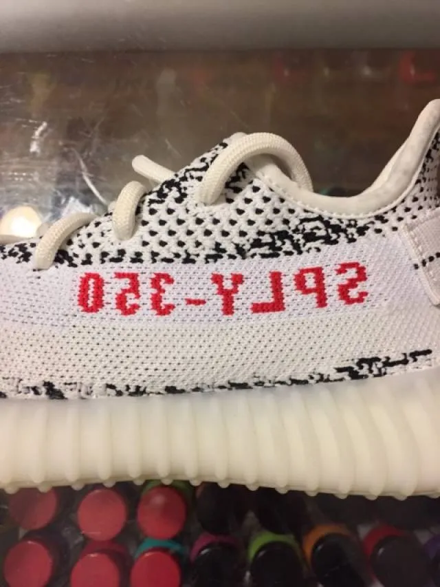 2017 Adidas Yeezy Boost 350 V2 Zebra Black White Youth