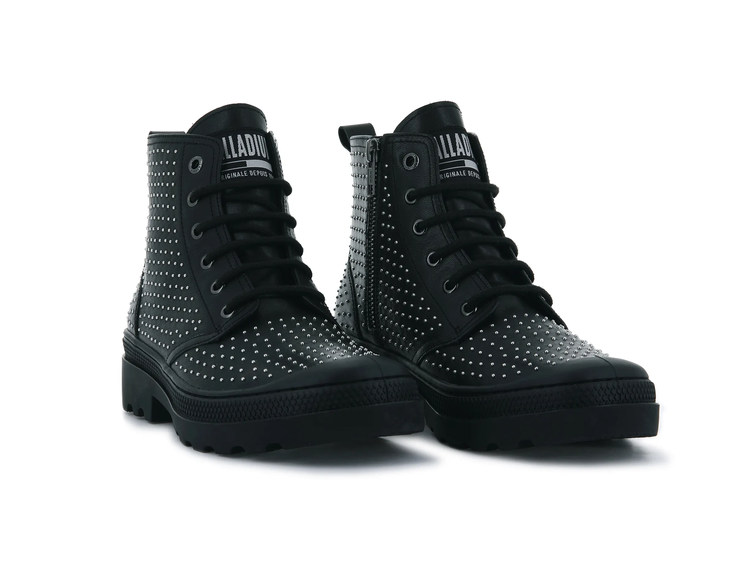 96950-001-M | PAMPA AVENUE HI ZIP STUD | BLACK/BLACK