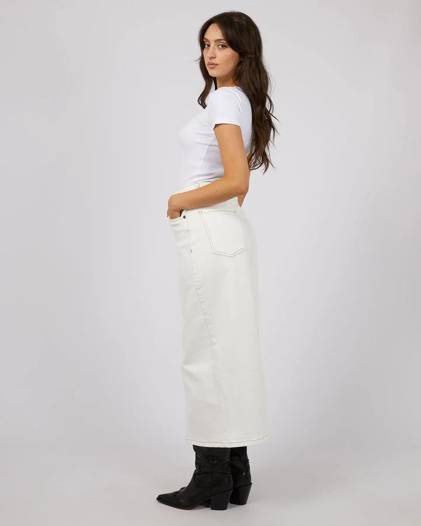 All about Eve Ray Comfort Maxi Skirt - Vintage White