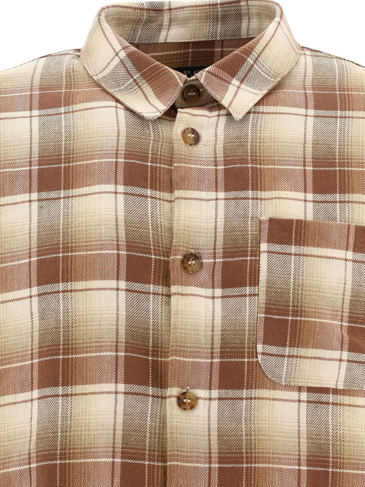 A.P.C. Checked Long-Sleeved Shirt