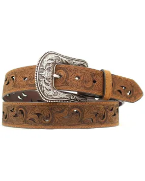 Ariat Paisley Design Cutout Leather Belt