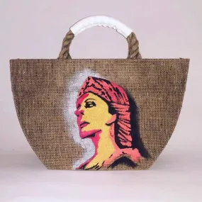 Beach Bag - Hand painted Feyrouz