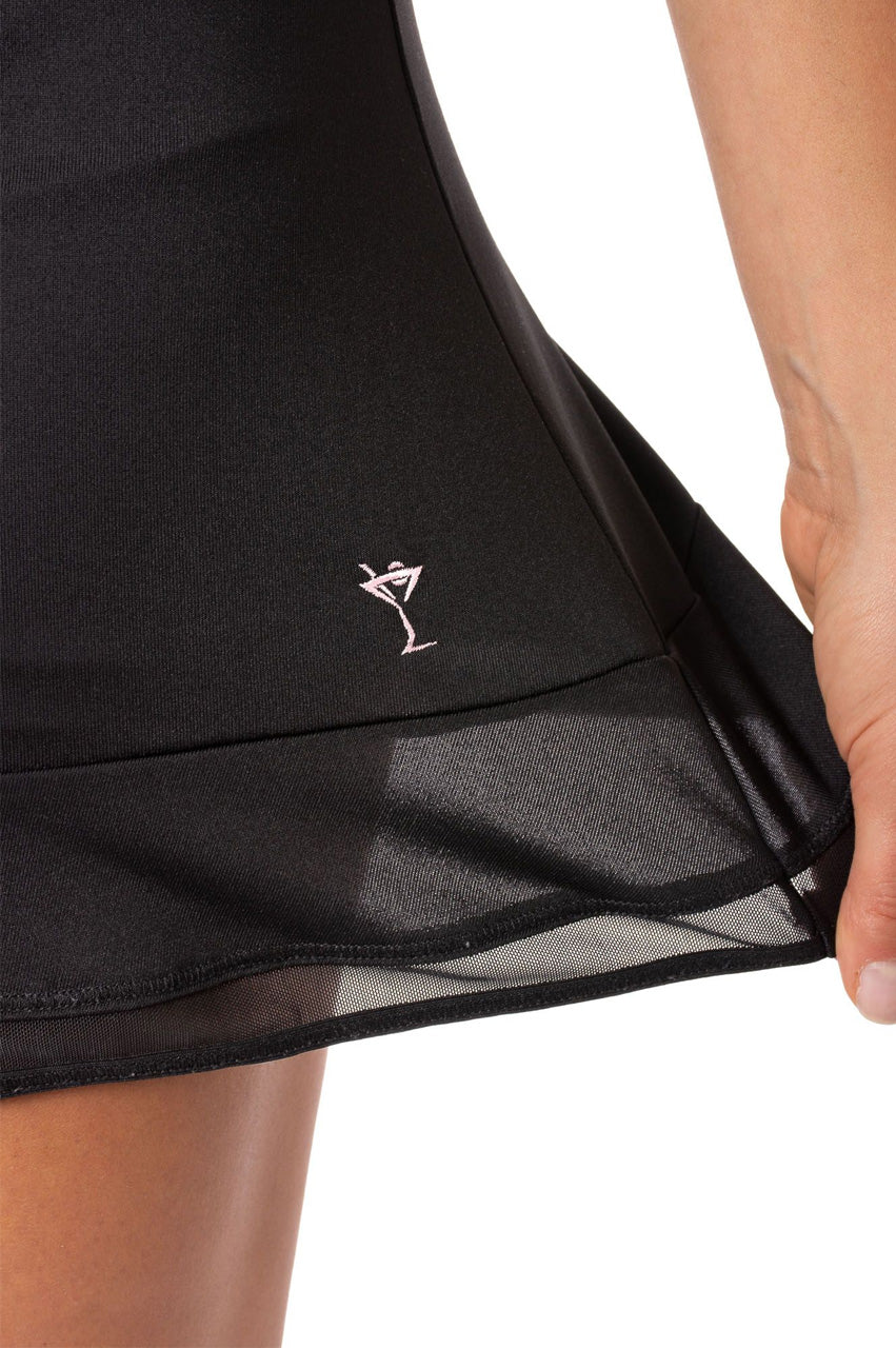 Black Top Golf Pull-On Skort