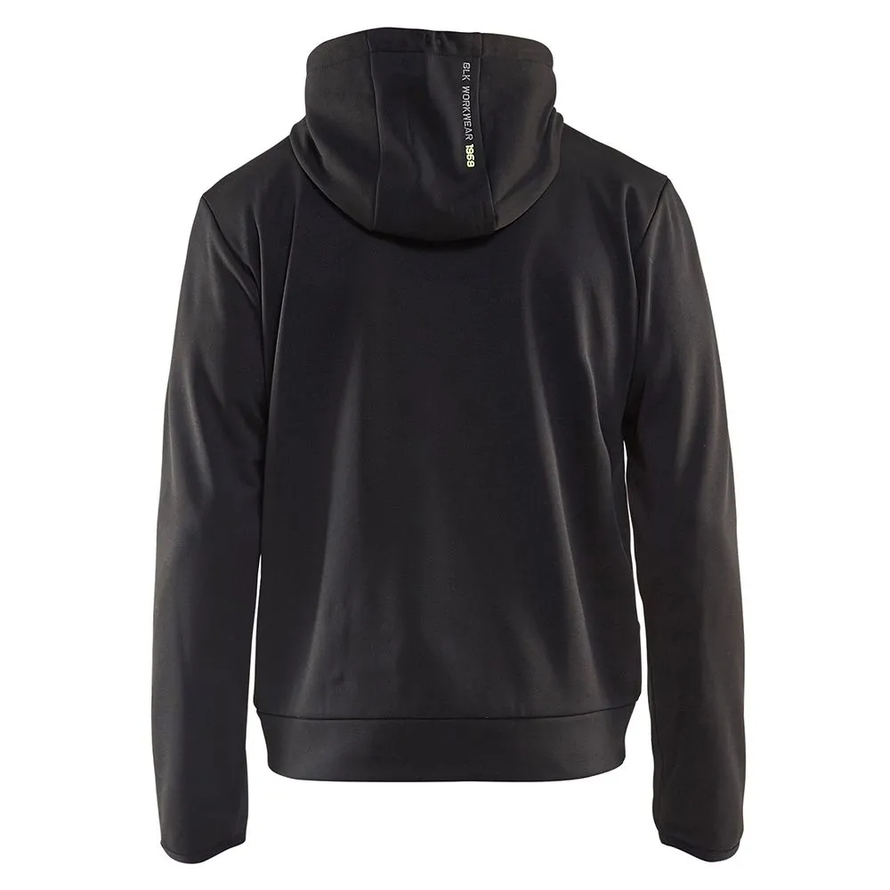 Blåkläder 3363-2526 Hoodie With Zipper - Black/High Vis Yellow