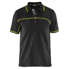 Blåkläder 3389-1050 Polo Shirt - Black/High Vis Yellow