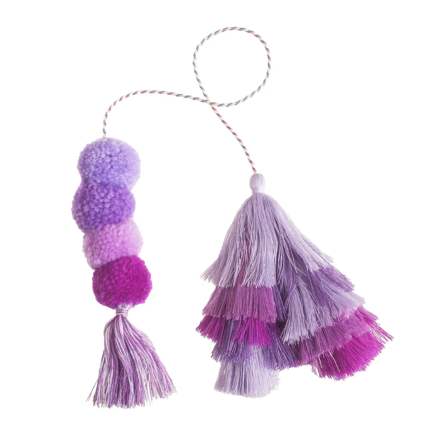 Bogg Bag Bauble - Purple Rain Double Tassel