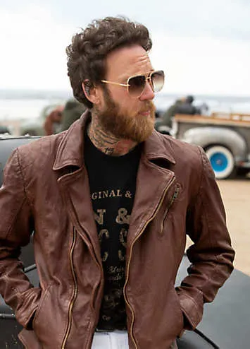 Burner Leather Jacket by Joe Browns | Look Again