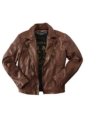 Burner Leather Jacket by Joe Browns | Look Again