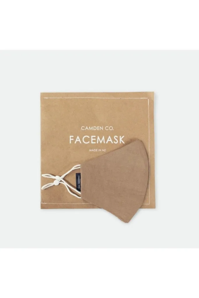 Camden Co - Face Mask - Linen - Mocha