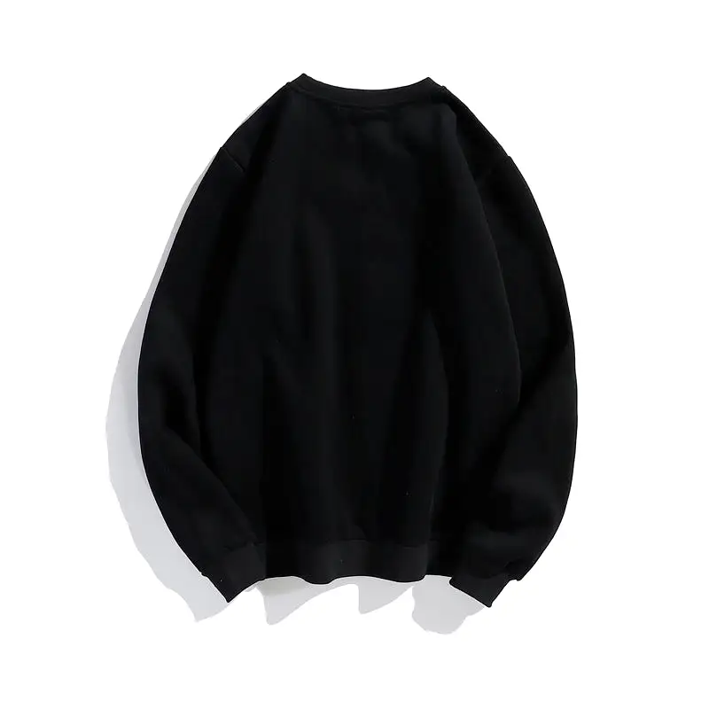 Cartoon round neck plus velvet long-sleeved sweater