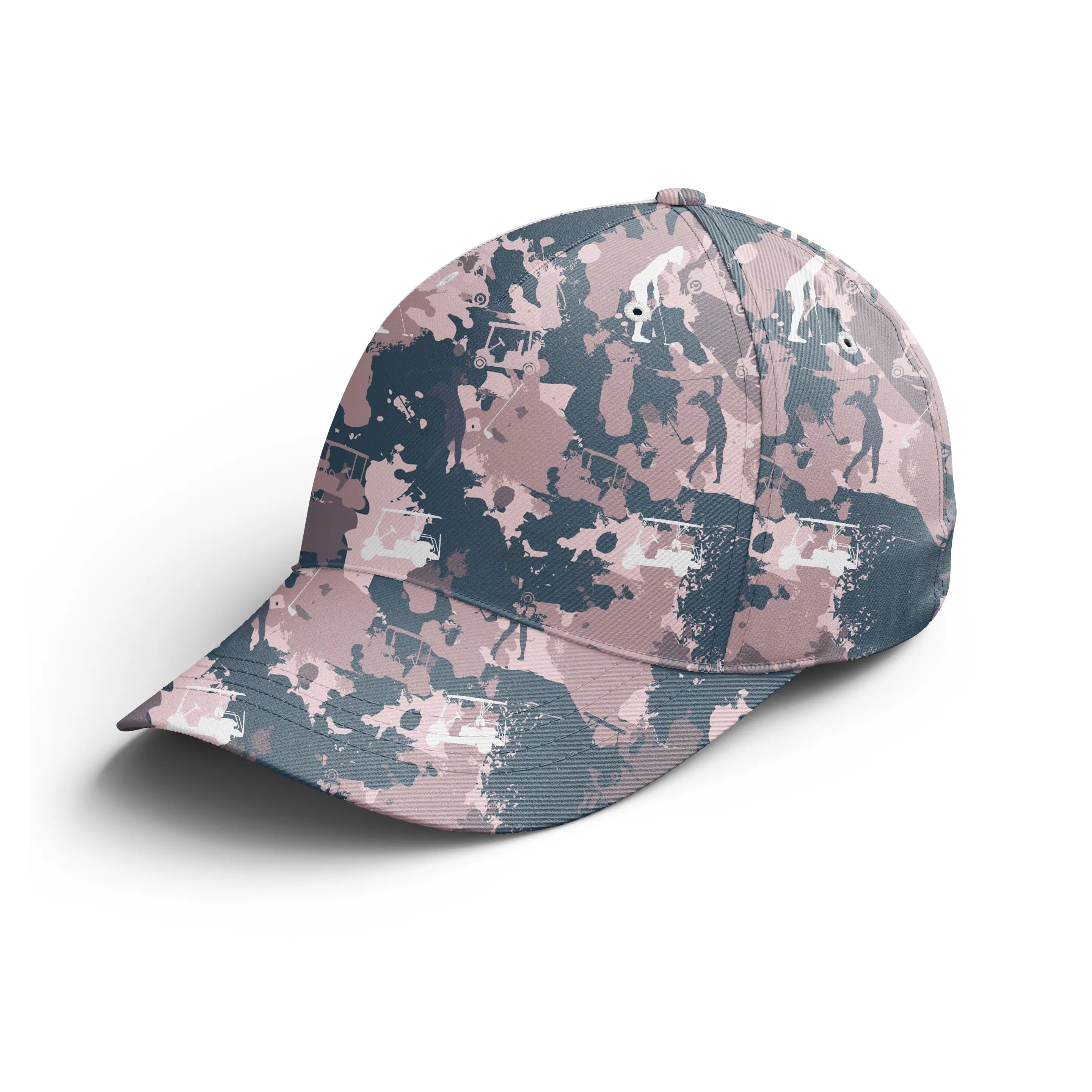 Casquette De Golf Performance, Cadeau Original Pour Fans De Golf, Camouflage Rose Golf - CT01092216