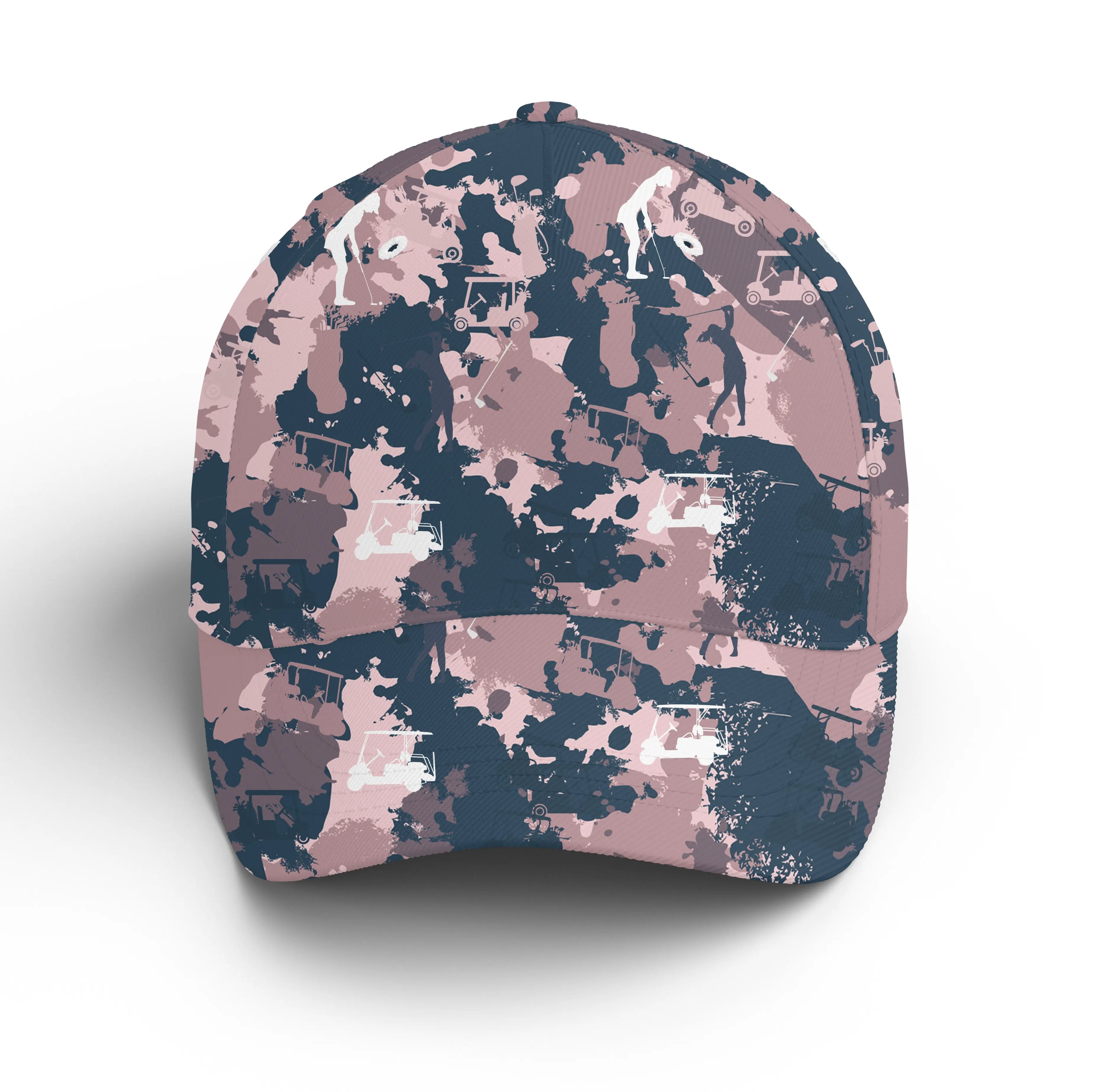 Casquette De Golf Performance, Cadeau Original Pour Fans De Golf, Camouflage Rose Golf - CT01092216