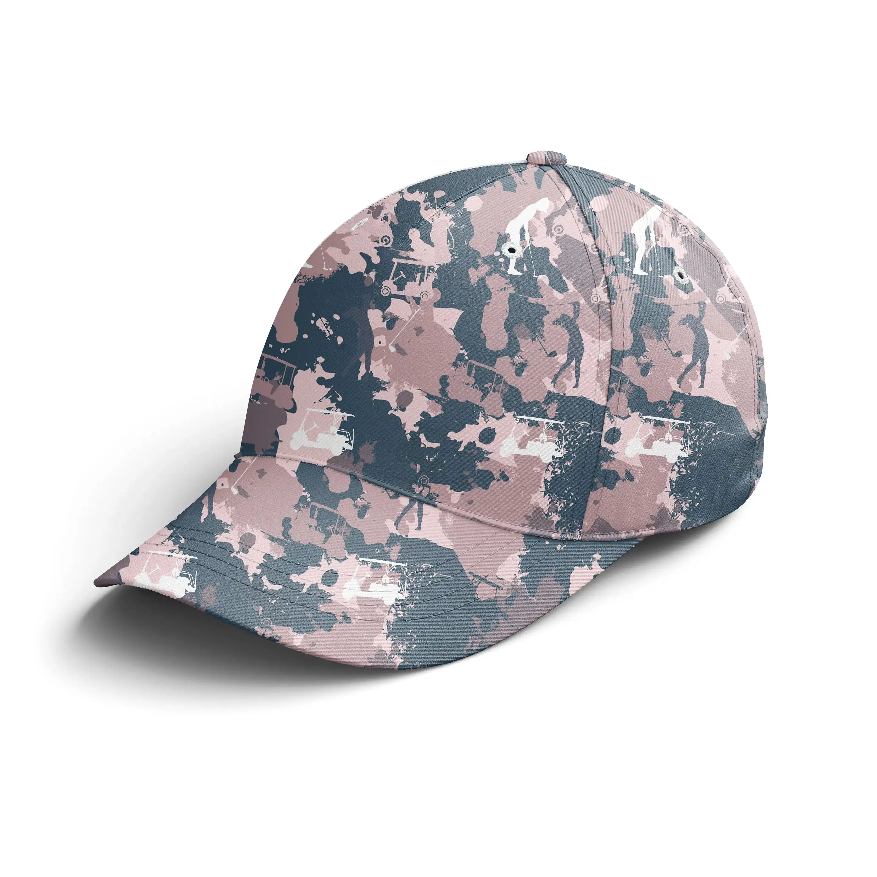 Casquette De Golf Performance, Cadeau Original Pour Fans De Golf, Camouflage Rose Golf - CT01092216