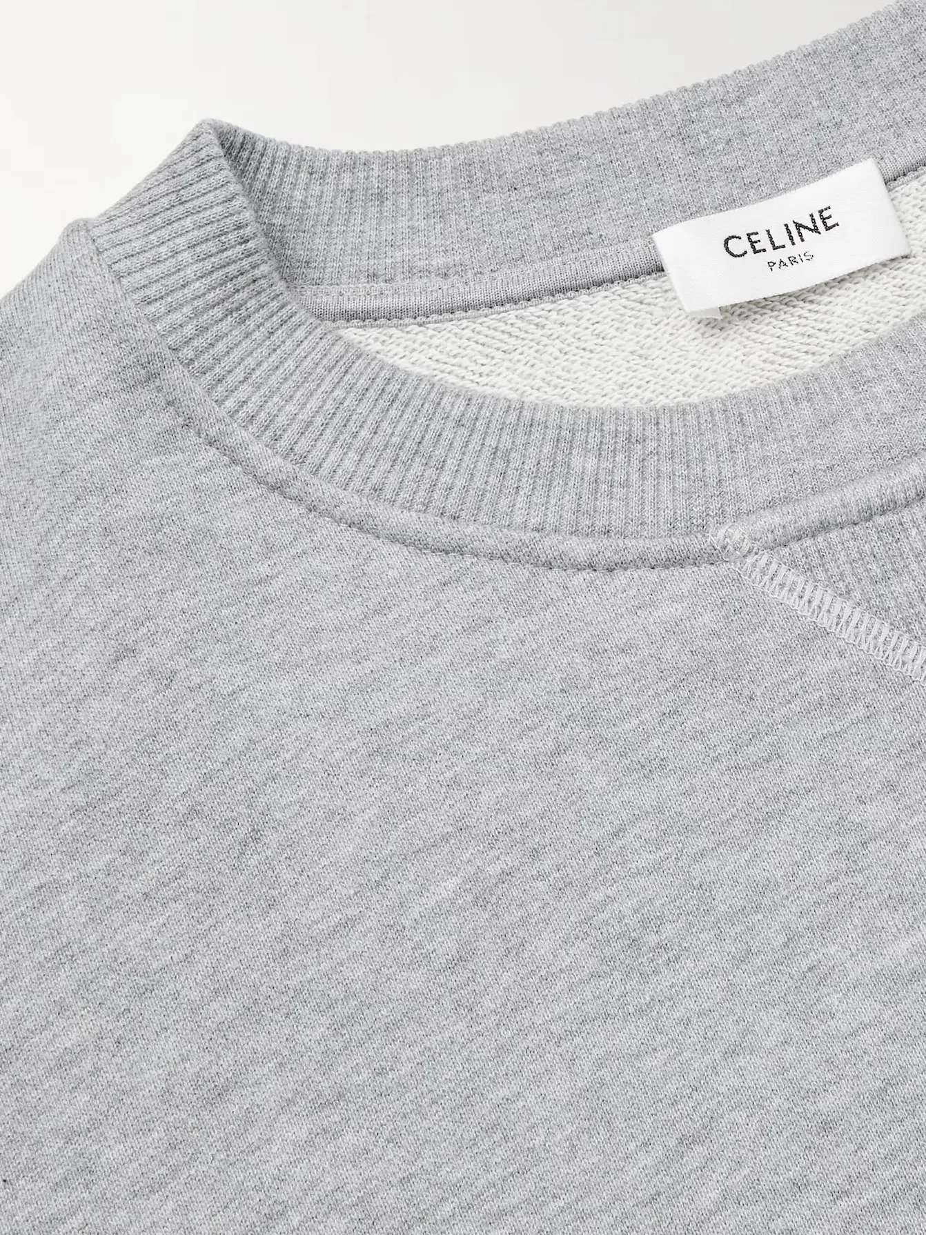 CELINE  |Crew Neck Unisex Street Style Long Sleeves Plain Cotton Logo