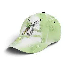 Chiptshirts-Casquette De Golf Performance Vert et Blanc-Motifs Golfeur-Cadeau Original Pour Fans De Golf - CTS10062235