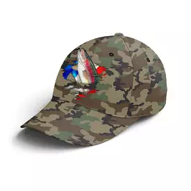 Chiptshirts - Casquette Pêcheur, Pêche de la Truite, Truite arc en Ciel, Cadeau Original Fans de Pêche, Motifs Camouflage, Drape