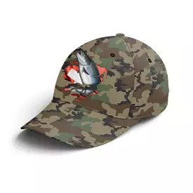 Chiptshirts - Casquette Pêcheur, Pêche du Saumon, Cadeau Original Fans de Pêche, Motifs Camouflage, Drapeau Suisse - CT01072225