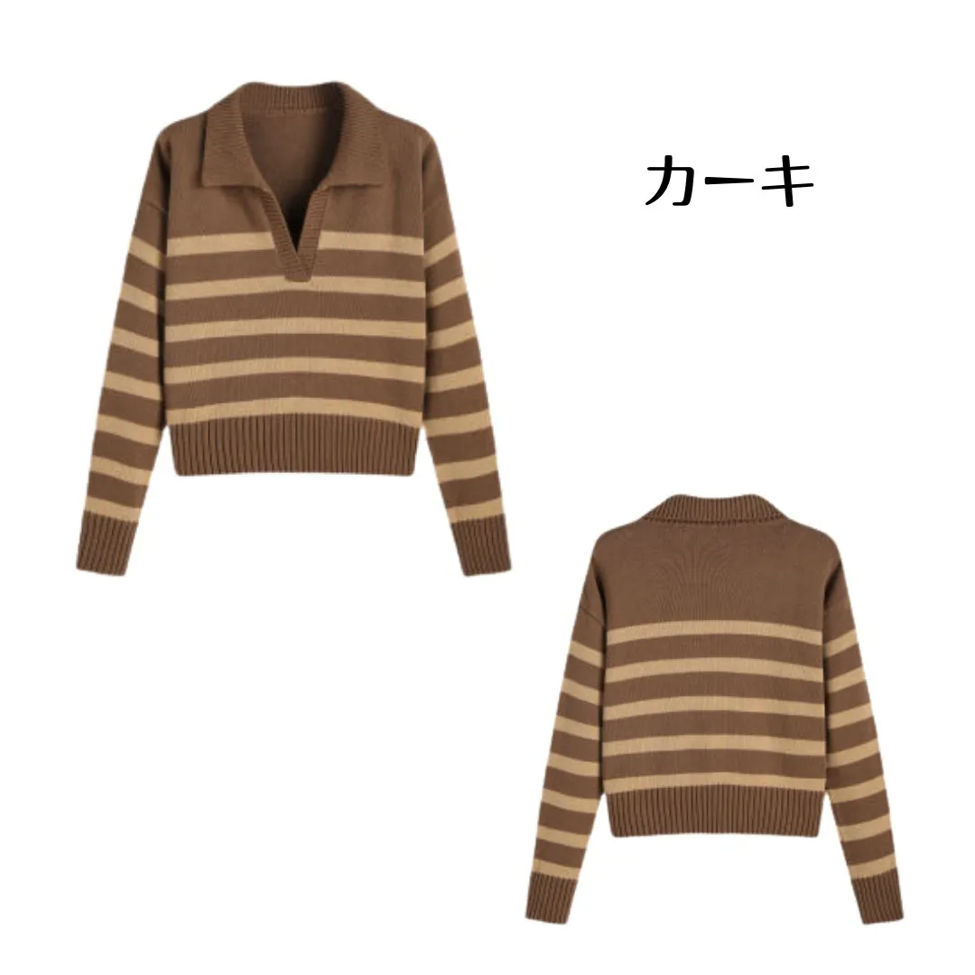 Cider  |Stripes Casual Style Long Sleeves Cotton Oversized