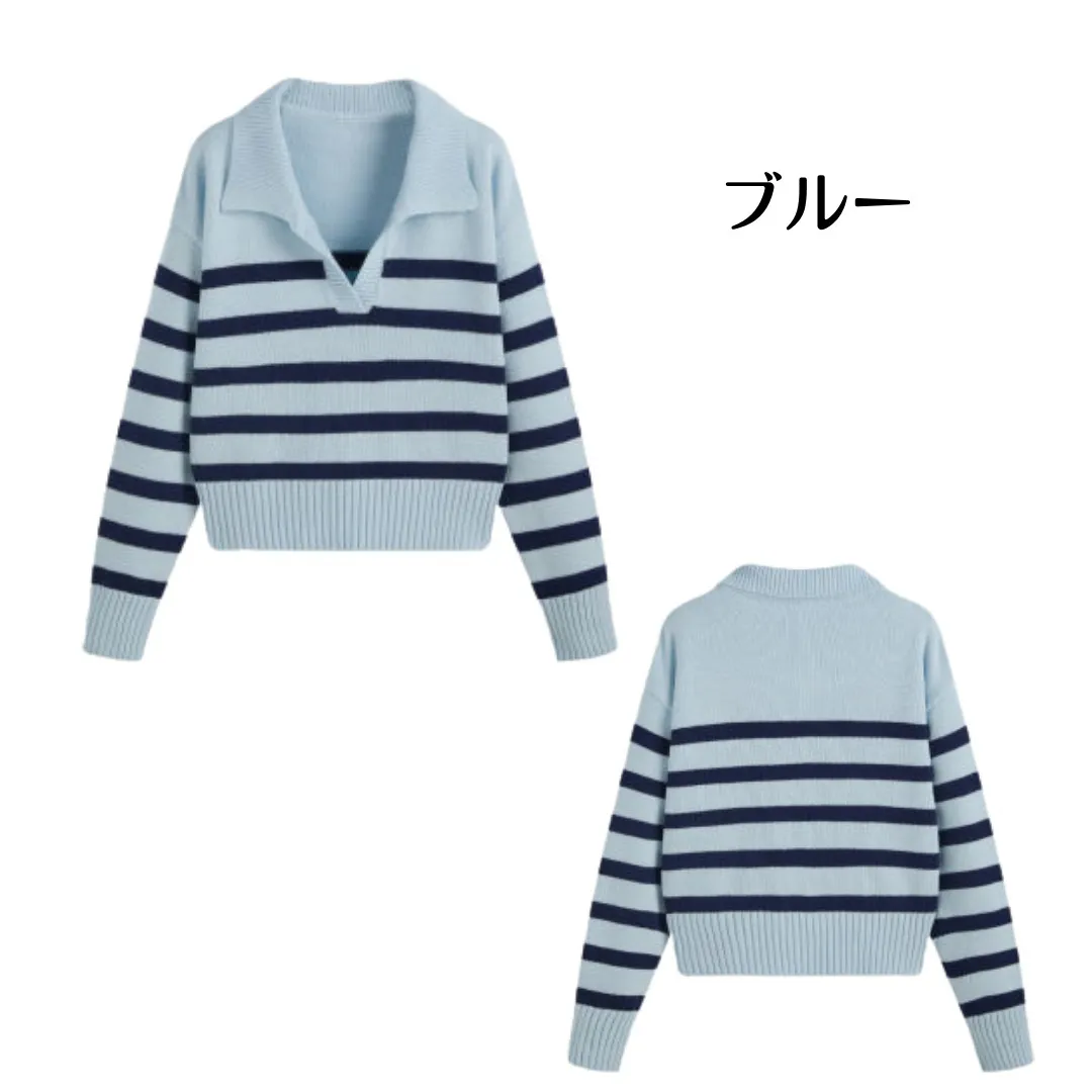 Cider  |Stripes Casual Style Long Sleeves Cotton Oversized