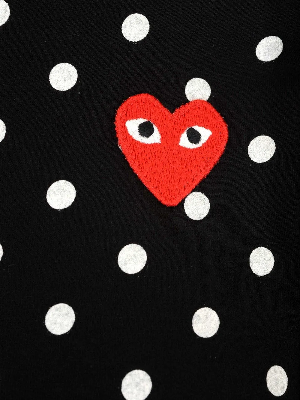 Comme des Garons Play Polka Dot Long-Sleeved T-Shirt