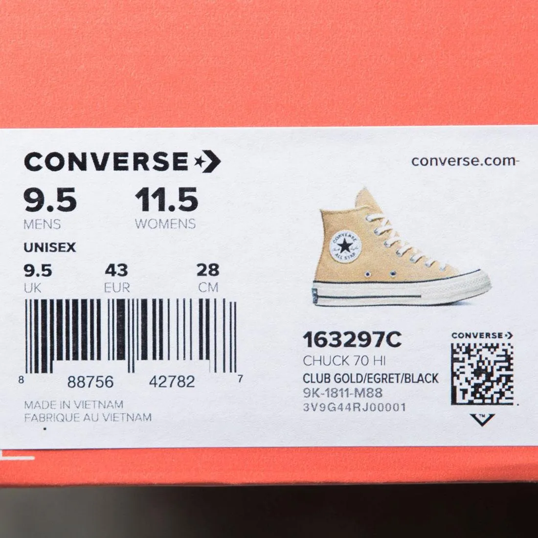 Converse Men Chuck 70 Hi (gold / club gold / egret / black)