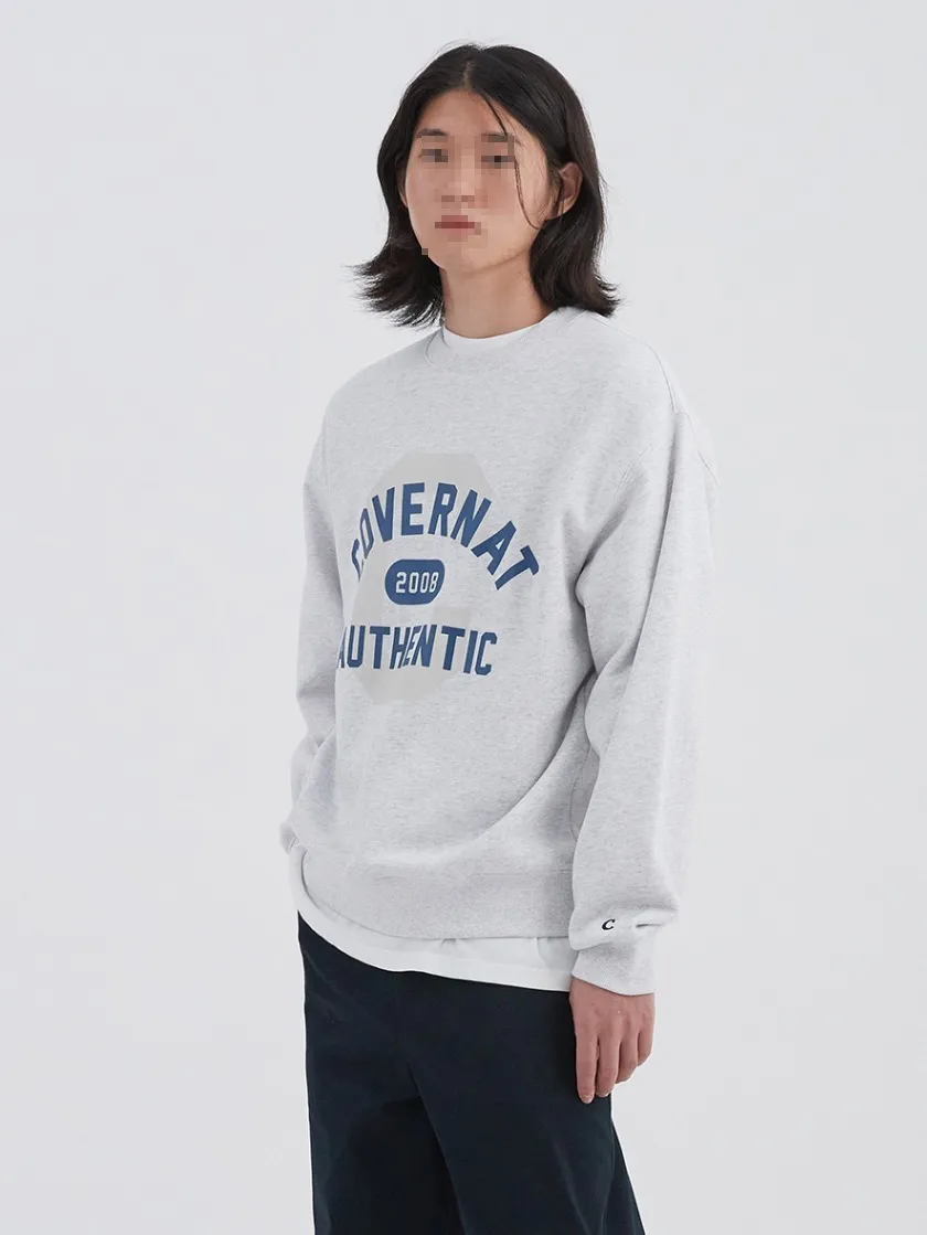 COVERNAT  |Unisex Street Style Long Sleeves Plain Cotton Logo