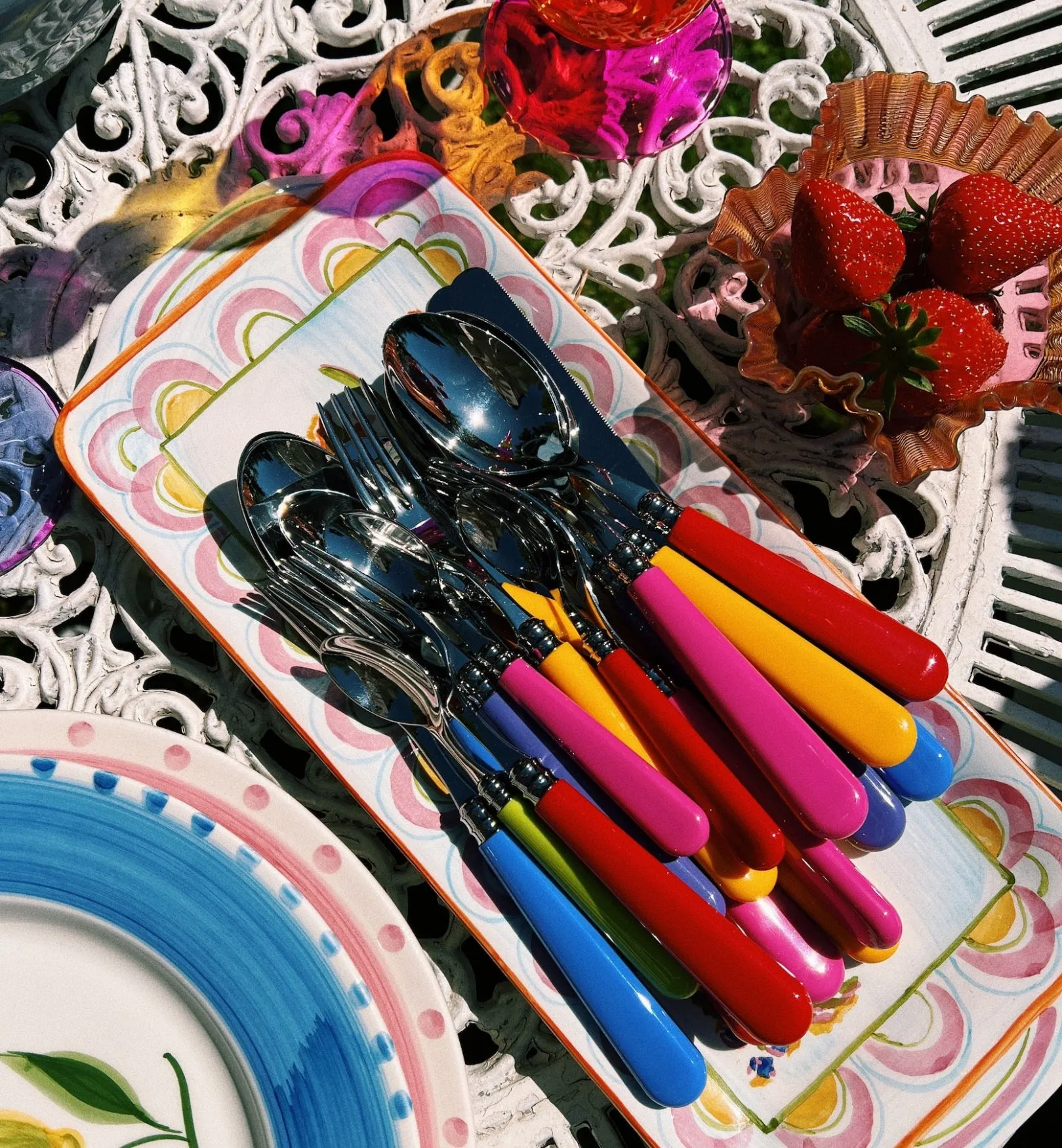 Cutlery Set 12 Pieces - Bright Multicolour