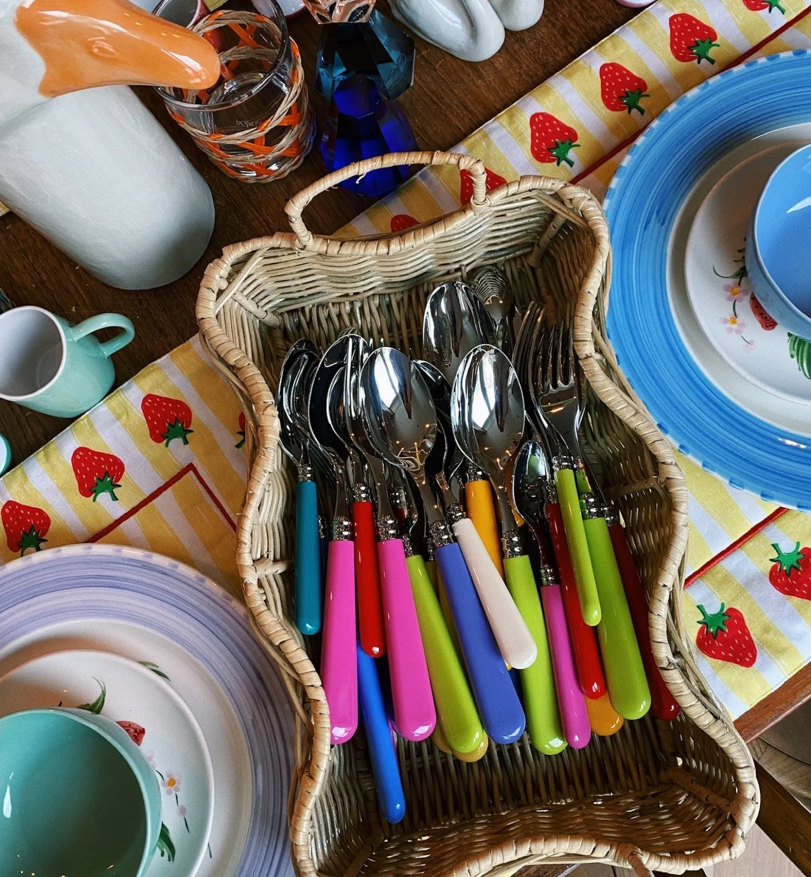 Cutlery Set 12 Pieces - Pastel Multicolour