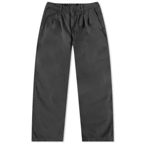 Danton Two Pleat Tapered Easy PantCharcoal Black