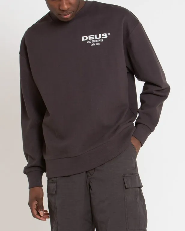 Deus Ex Machina  |Street Style Long Sleeves Surf Style Sweatshirts