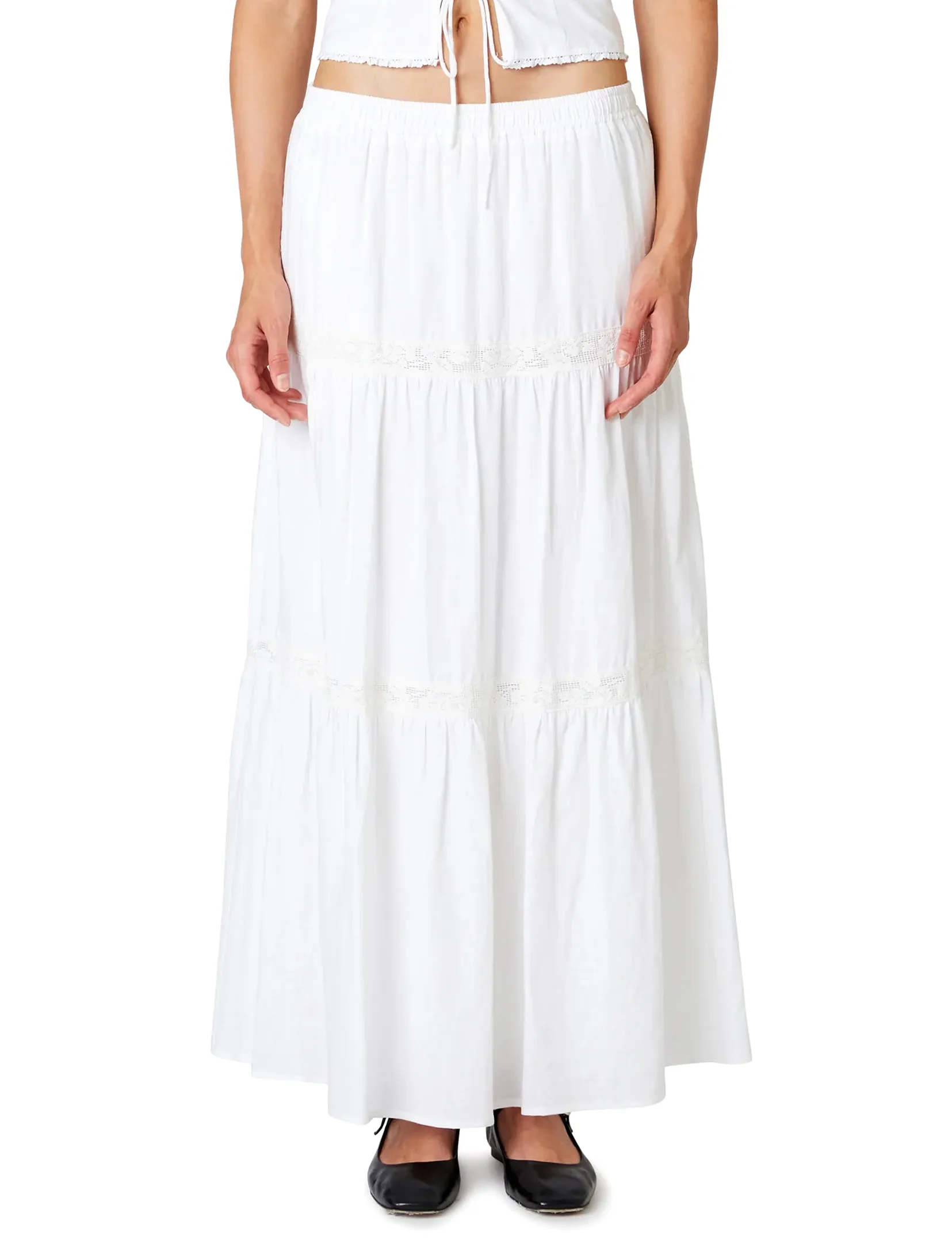 Dove Maxi Skirt, White