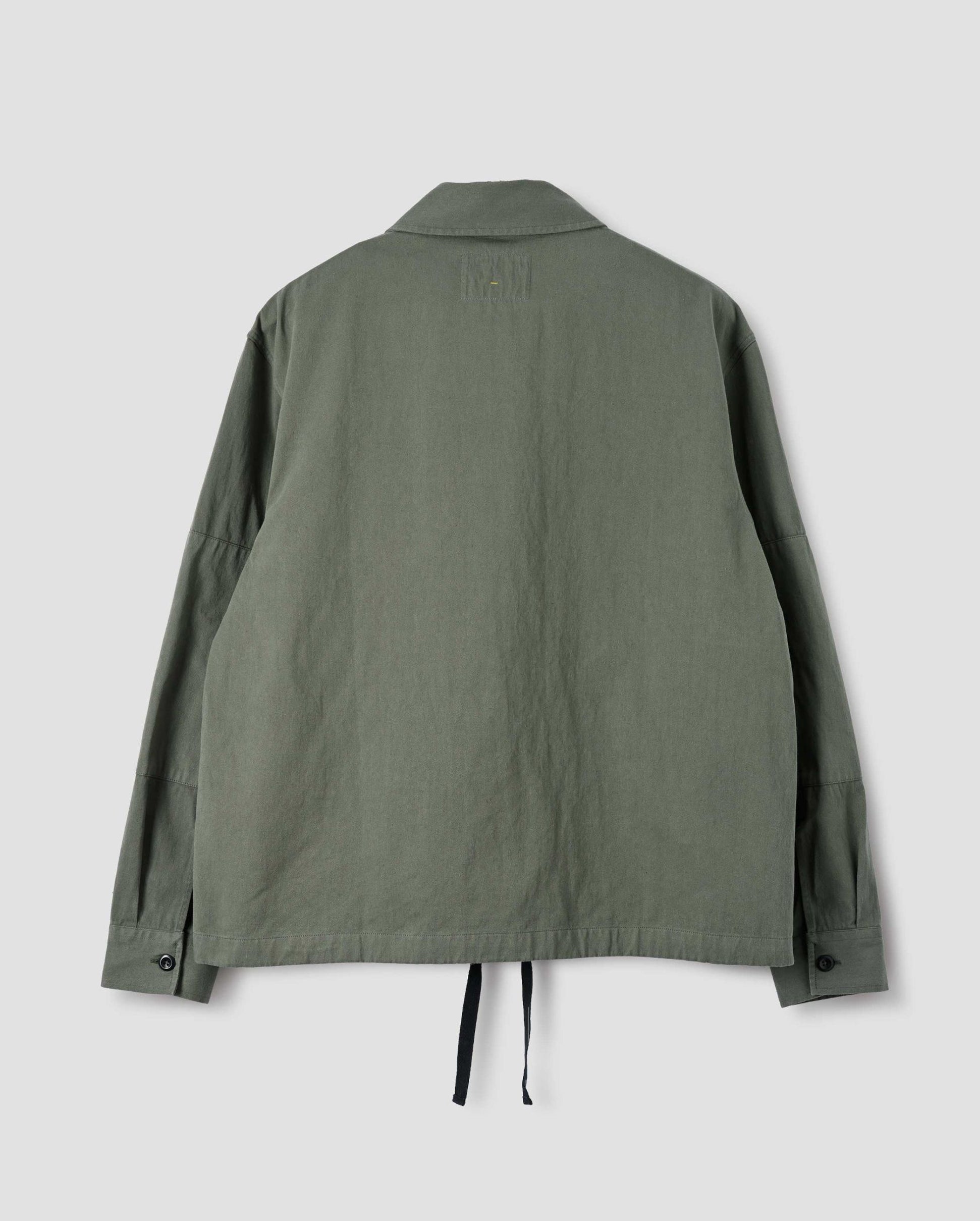 DRAWCORD COTTON JACKET / UNIFORM GREEN