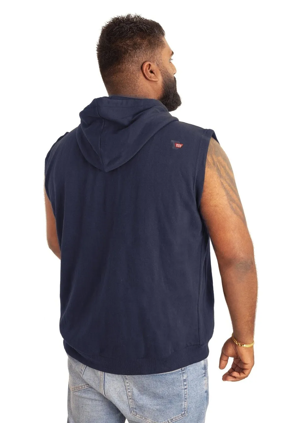 Duke Navy Blake Kingsize Sleeveless Hoody