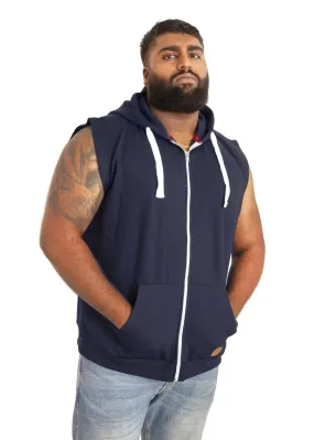 Duke Navy Blake Kingsize Sleeveless Hoody