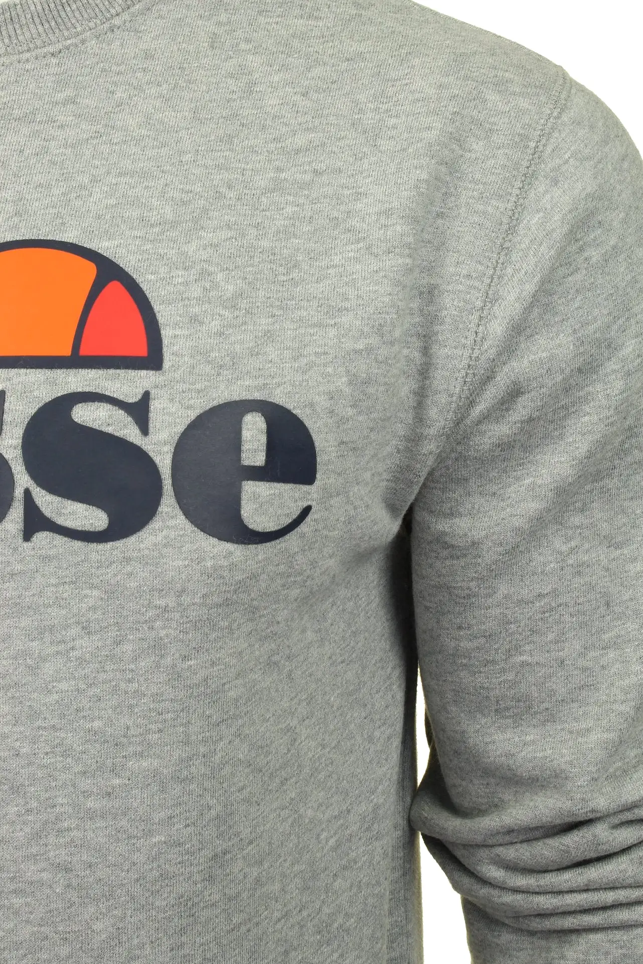 Ellesse Mens Logo Front Crew Neck Sweater 'SUCCISO' - Long Sleeved