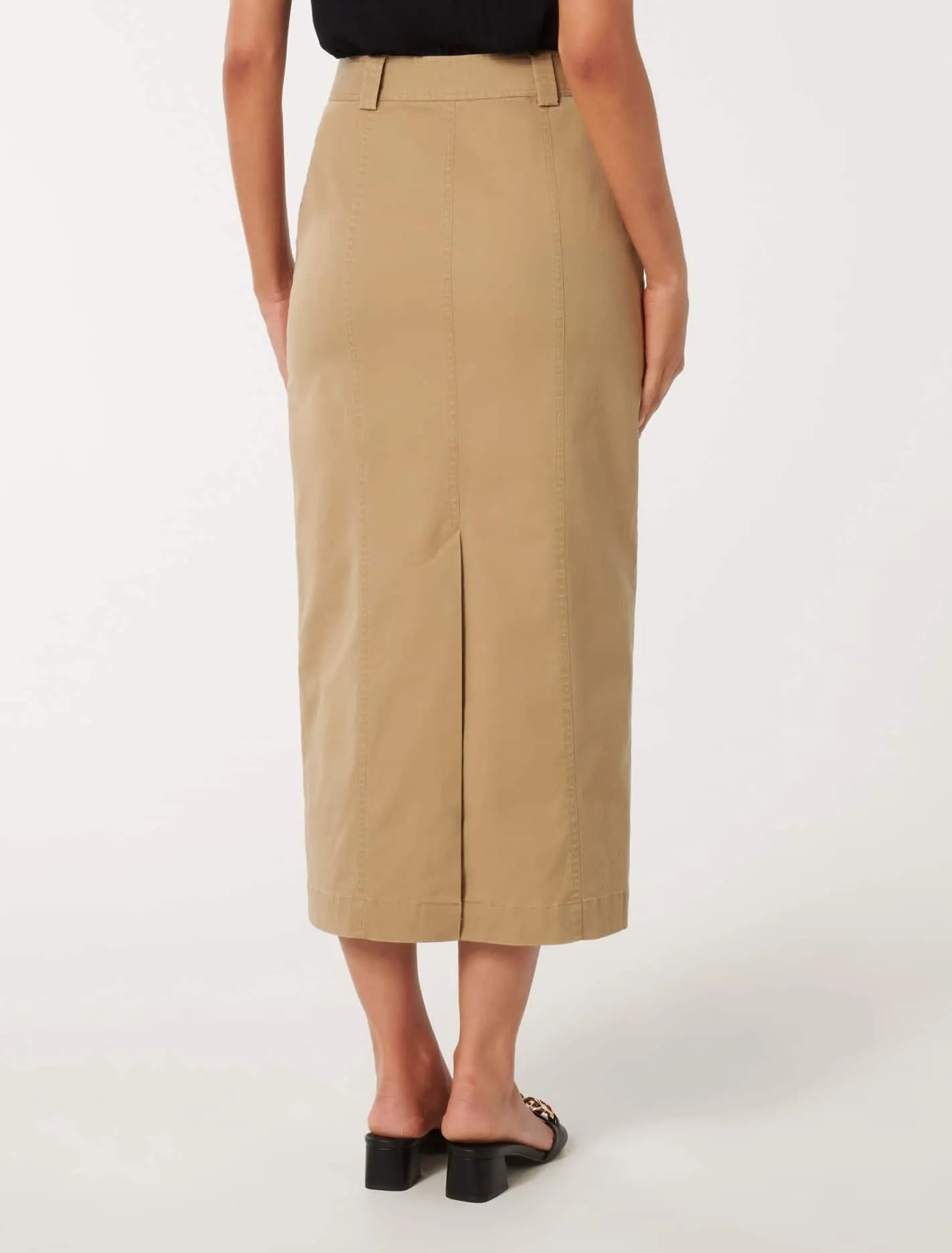 Farrah Pintuck Maxi Skirt