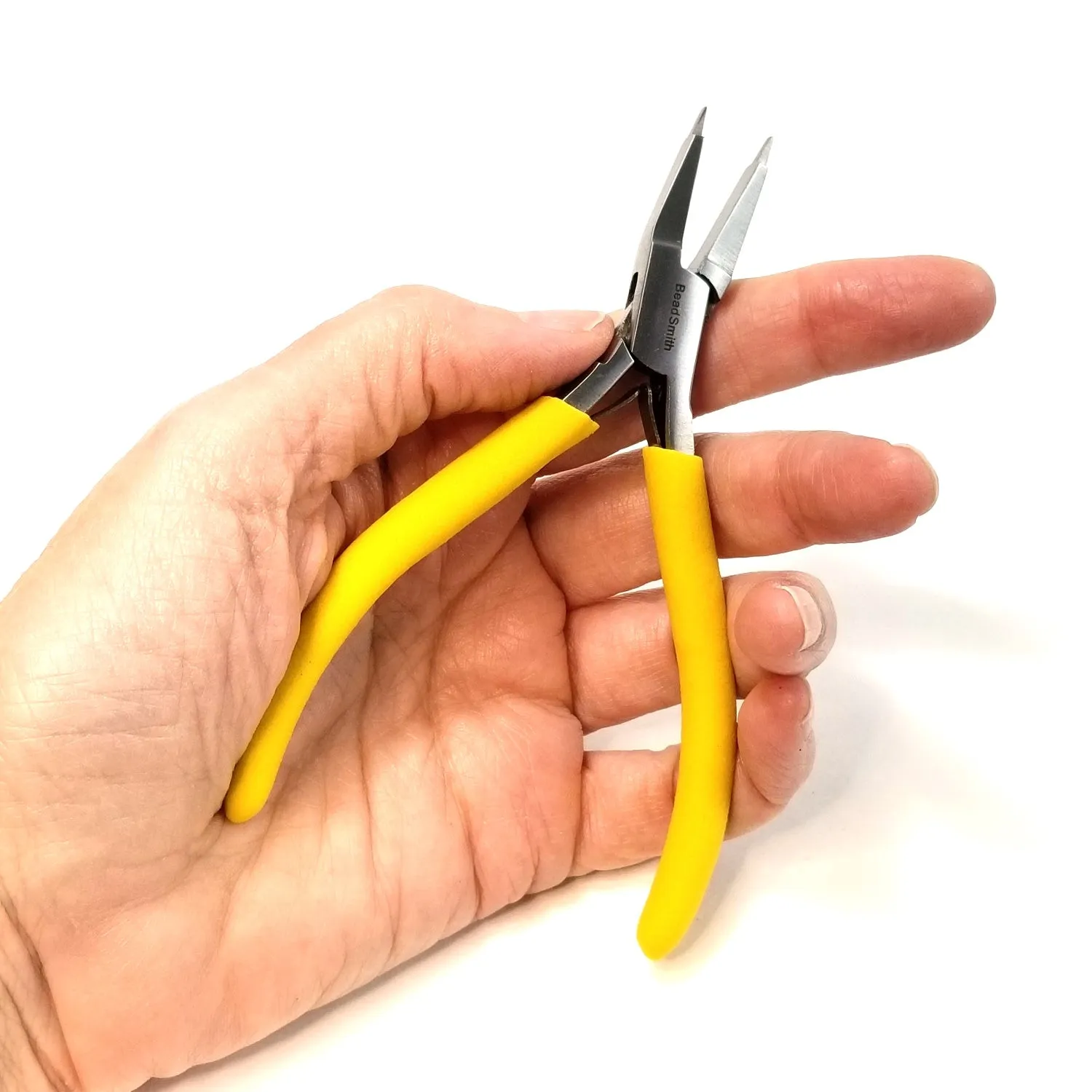 Fine Tip Flat Nose Pliers Set 3 Pieces, Comfort Grip Handles, Box Joint, Return Leaf Spring, Beadsmith Brand, #16XX