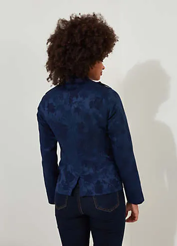 Floral Jacquard Cropped Military Jacket by Joe Browns | Look Again