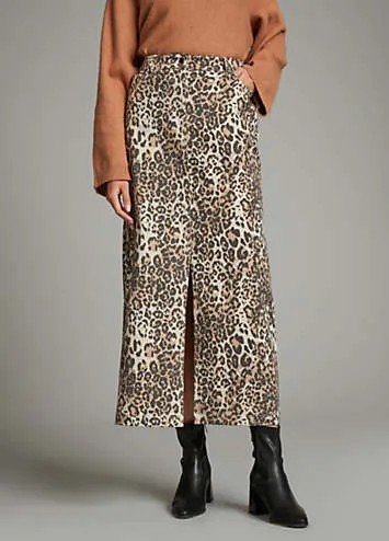 Freemans Leopard Print Maxi Skirt