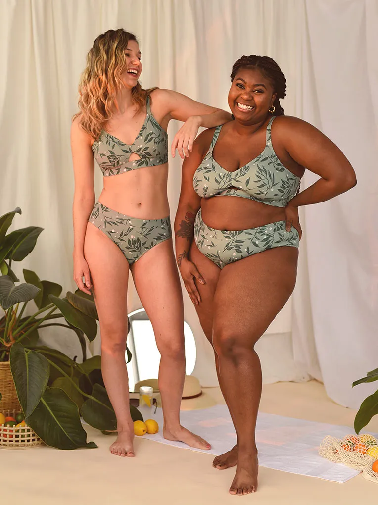 Green Foliage Bikini Set (2 pieces)