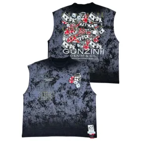 Gunzinii “Money Dice” Black Cut Off Tee