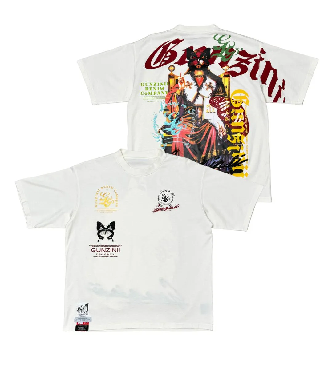 GUNZINII ZINII KINGPIN TEE GZ427-OFF WHITE