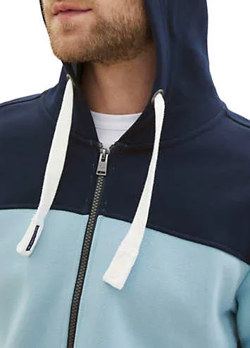 Hooded Colourblock Sweat Jacket by Tom Tailor | Look Again