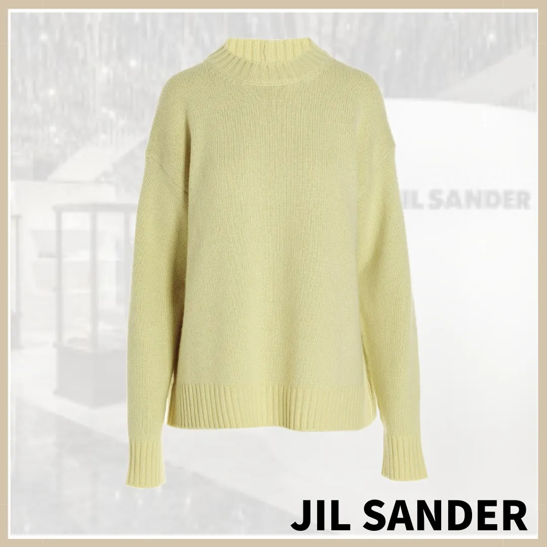 Jil Sander  |Casual Style Long Sleeves Plain Cotton Elegant Style