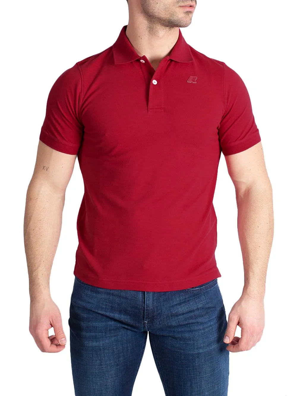 K-Way Polo Uomo Bordeaux