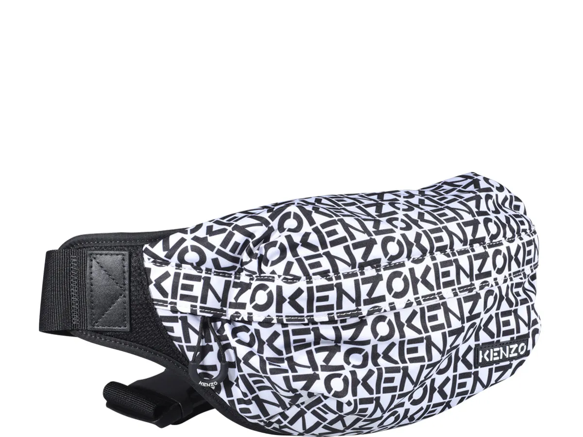 Kenzo Allover Logo Printed Belt Bag