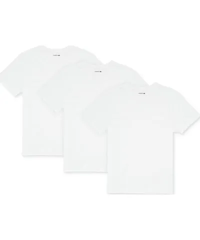 Lacoste Men's 3-Pack Essential Cotton V-Neck Regular Fit Undershirts