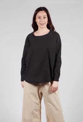 Long Sleeved T-Shirt in Black