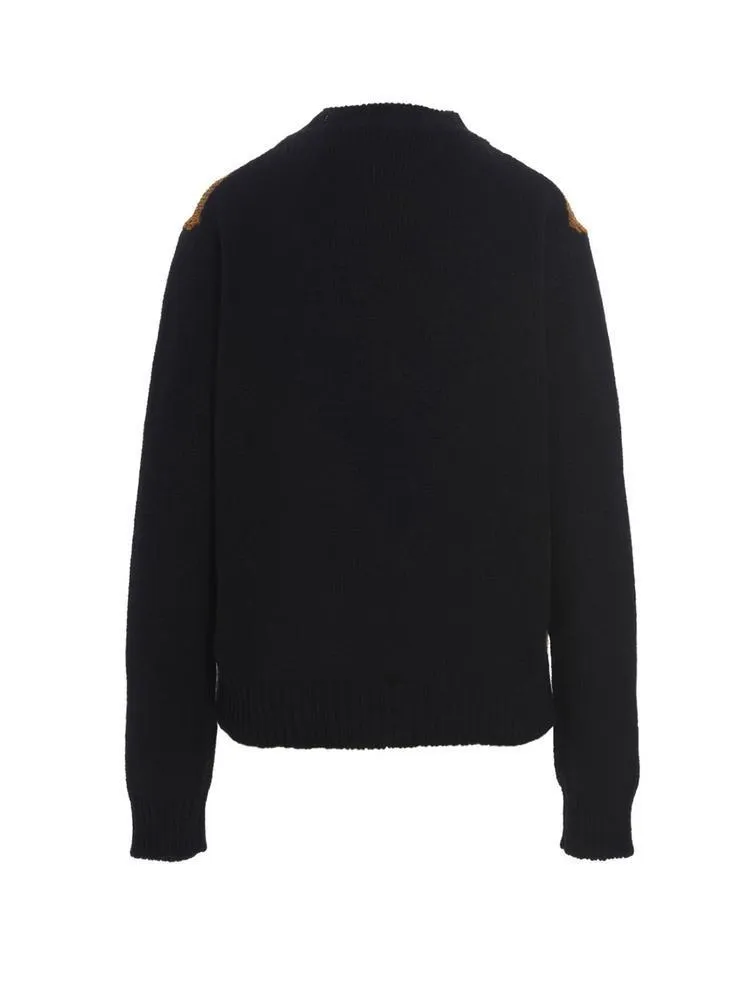 MARNI  |Crew Neck Casual Style Wool Long Sleeves Office Style Logo